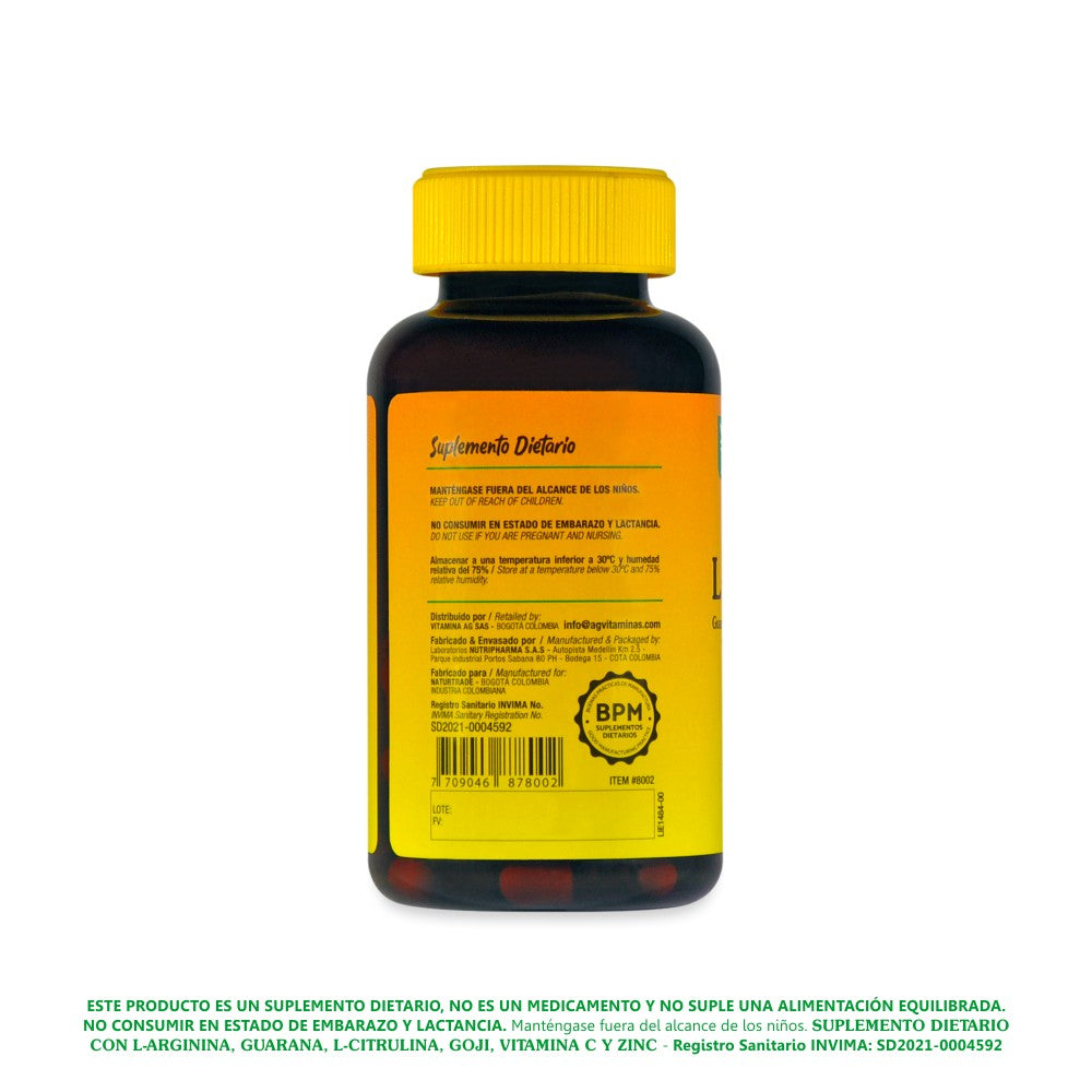 L.ARG,VIT.C,ZINC GOOD NATURAL CAPSULA DURA FRASCO X 90 UNDS