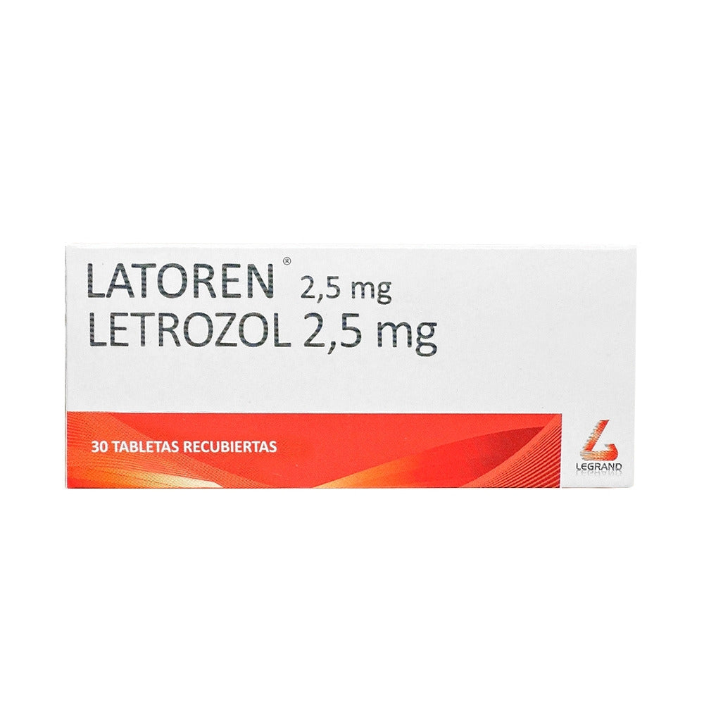 LATOREN (RG) TABLETAS RECUBIERTAS 2.5 MG CAJA X 30 UNDS