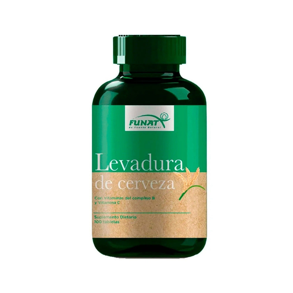 LEVADURA CERVEZA FUNAT TABLETAS FRASCO X 100 UNDS