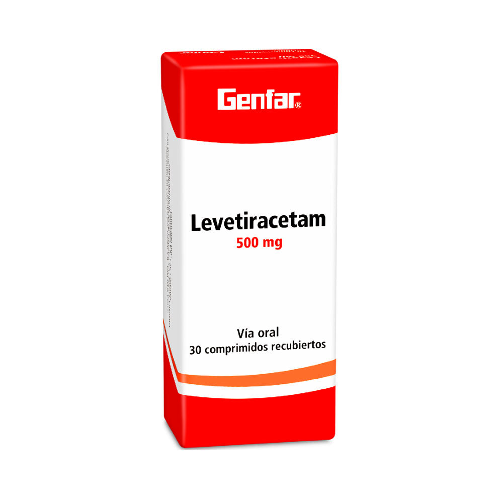 LEVETIRACETAM GENFAR (RG) TABLETAS 500 MG CAJA X 30 UNDS