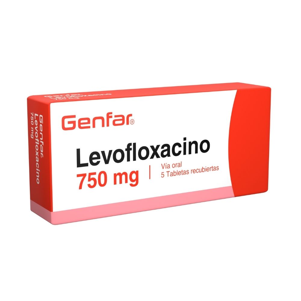 LEVOFLOXACINO GENFAR TABLETAS 750 MG CAJA X 5 UNDS
