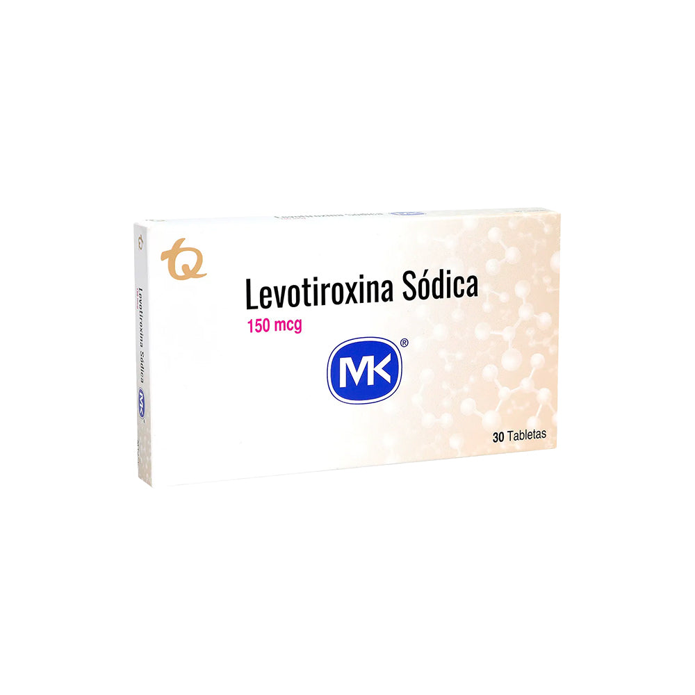 LEVOTIROXINA MK TABLETAS 150 MCG CAJA X 30 UNDS