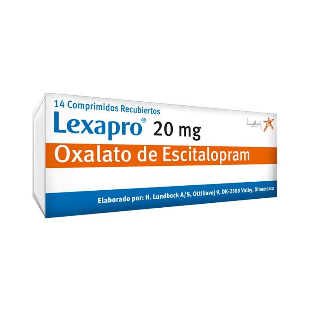 LEXAPRO COMPRIMIDOS 20 MG CAJA X 14 UNDS