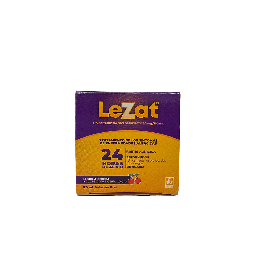 LEZAT SOLUCION ORAL 50MG/100ML CEREZA FRASCO 120 ML
