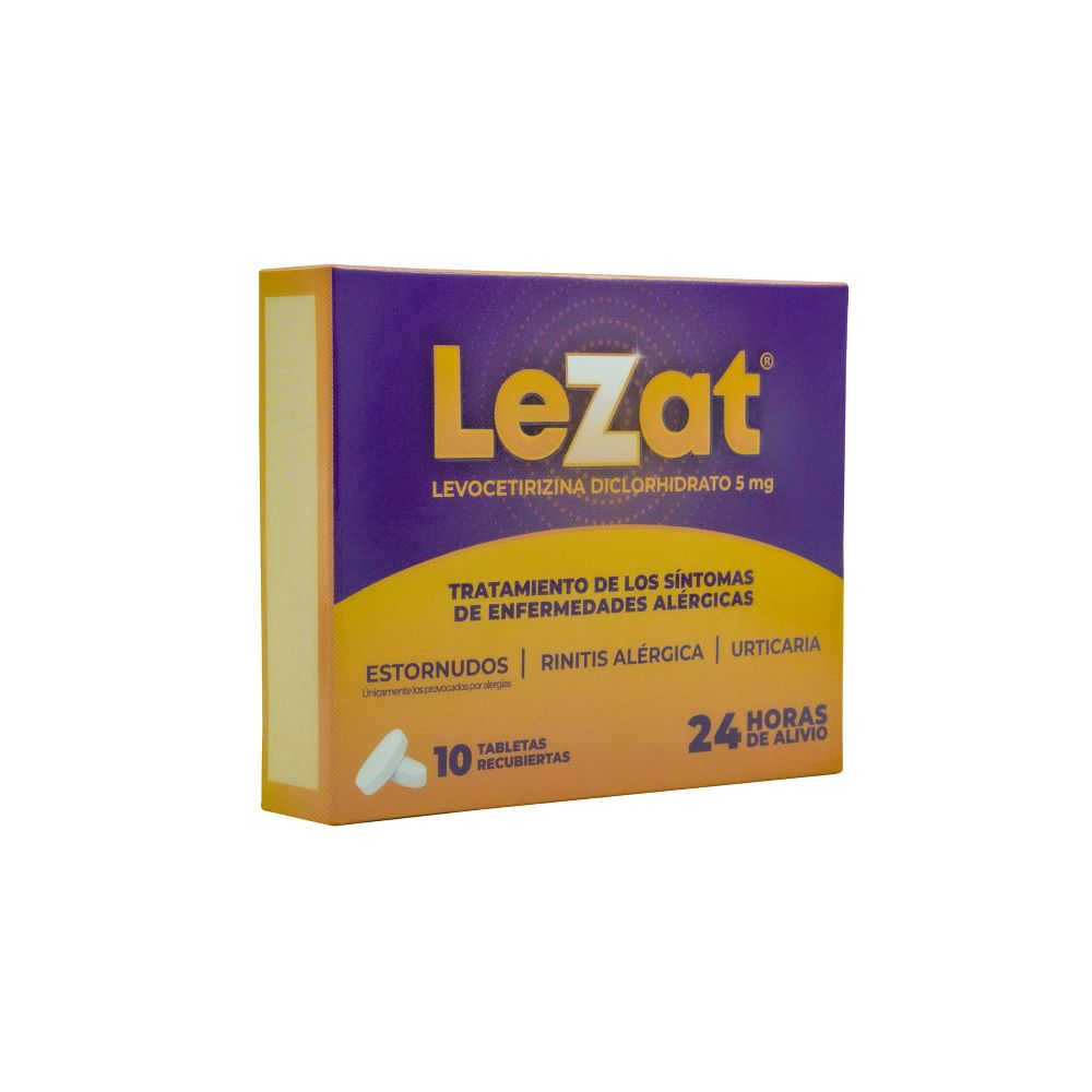 LEZAT TABLETAS RECUBIERTAS 5 MG CAJA X 10 UNDS