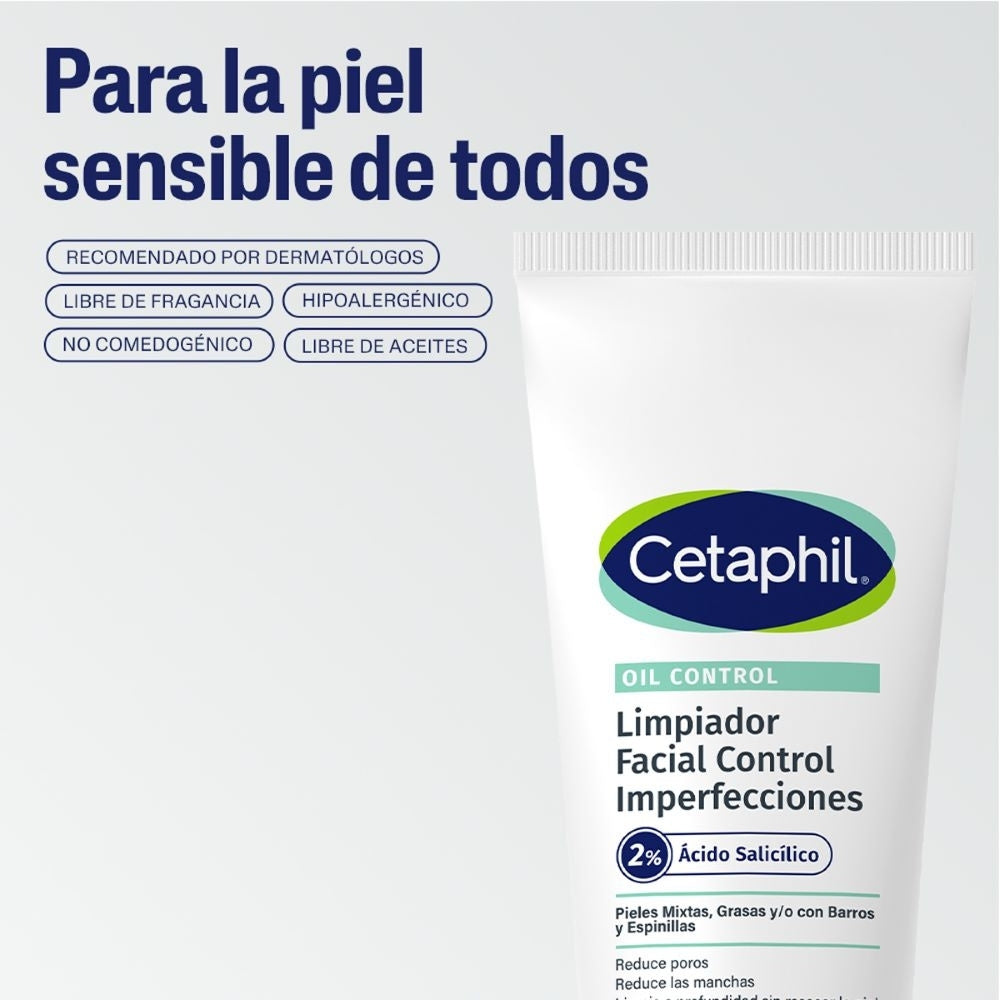 LIMPIADOR FACIAL CETAPHIL OIL CONTROL TUBO 236 ML