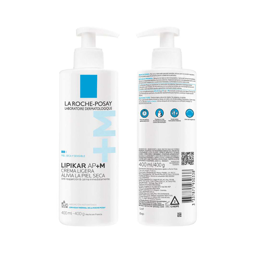 LIPIKAR BAUME AP+M LIGERA FRASCO 400 ML