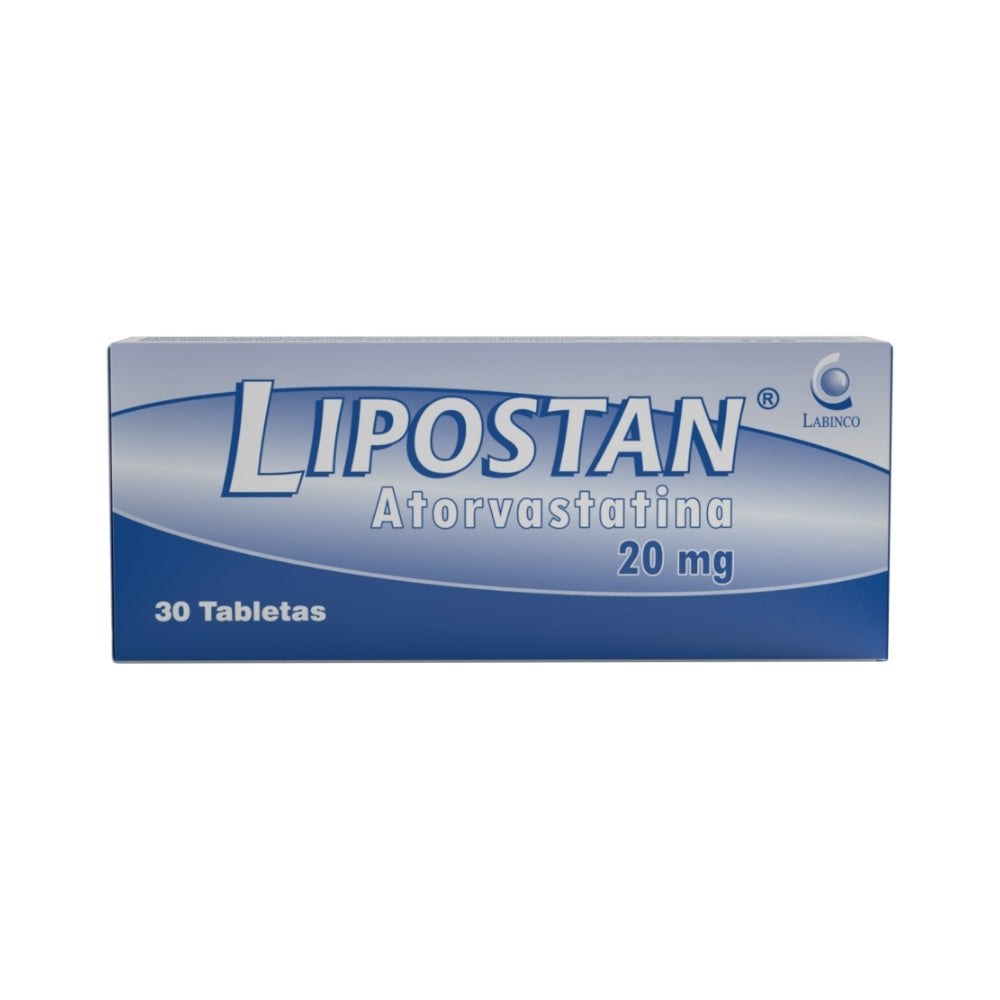 LIPOSTAN TABLETAS 20 MG CAJA X 30 UNDS