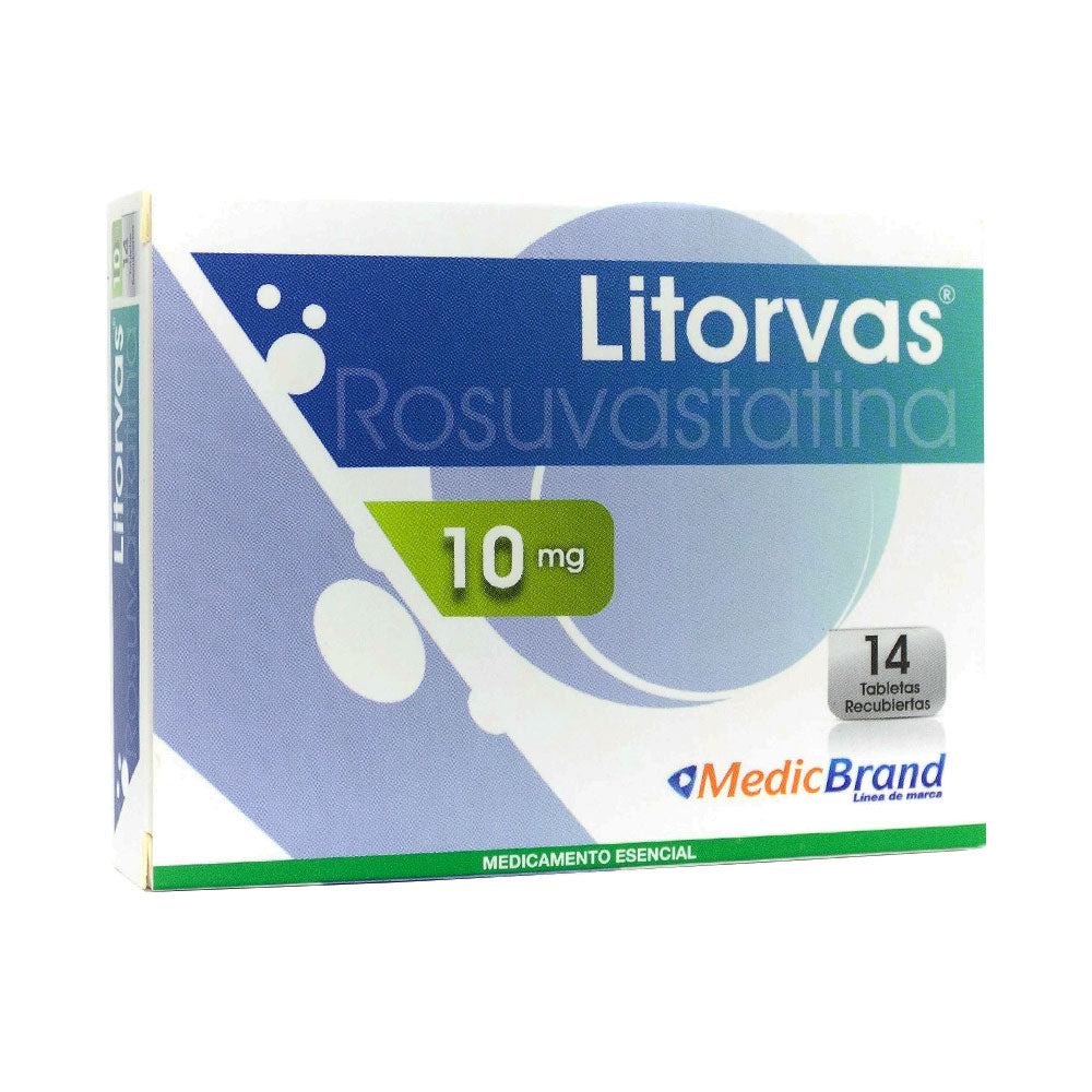 LITORVAS TABLETA 10 MG CAJA X 14 UNDS