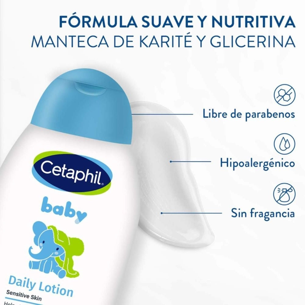 LOCION HUMECTANTE CETAPHIL BABY FRASCO 300 ML