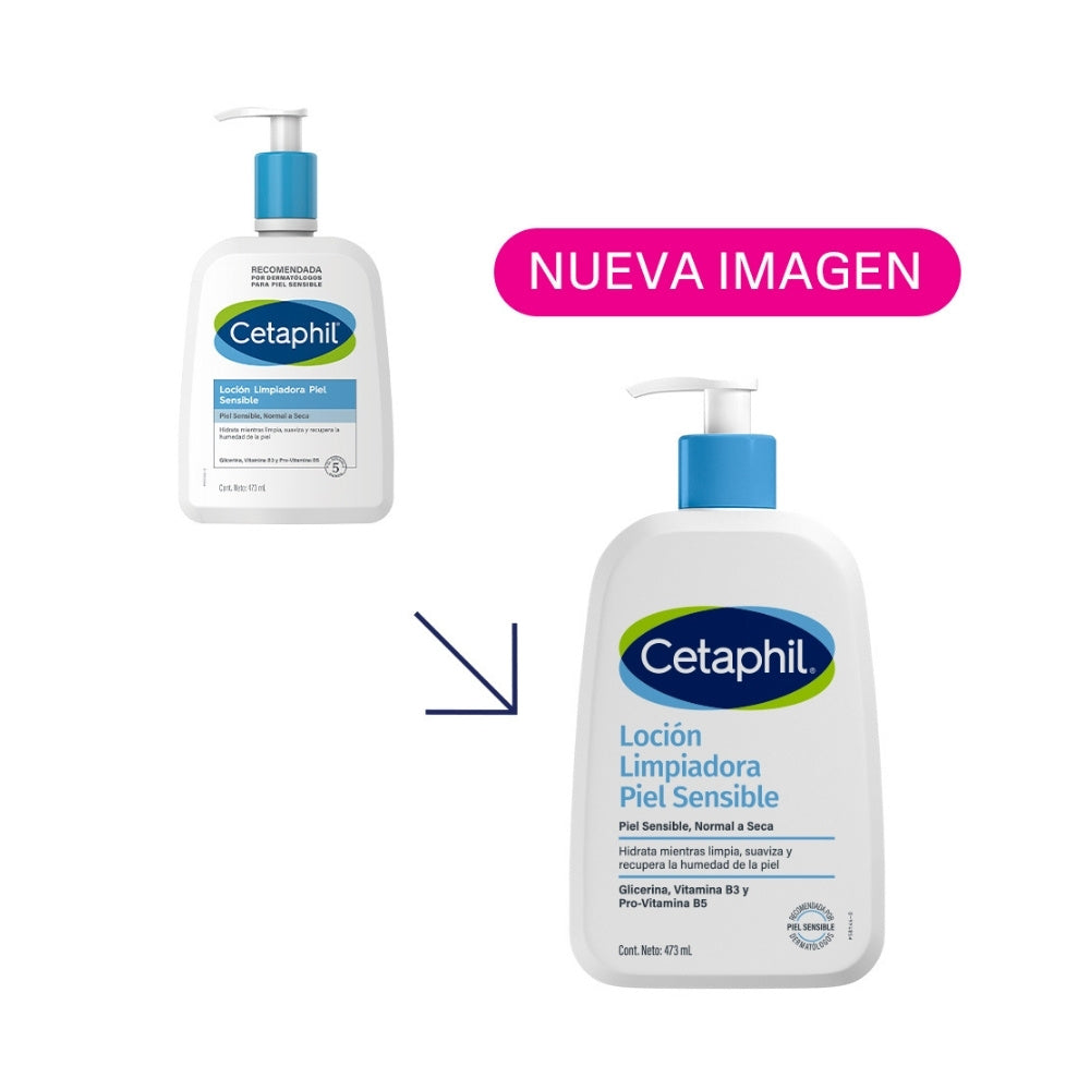 LOCION LIMPIADORA PIEL SENSIBLE CETAPHIL FRASCO 473 ML