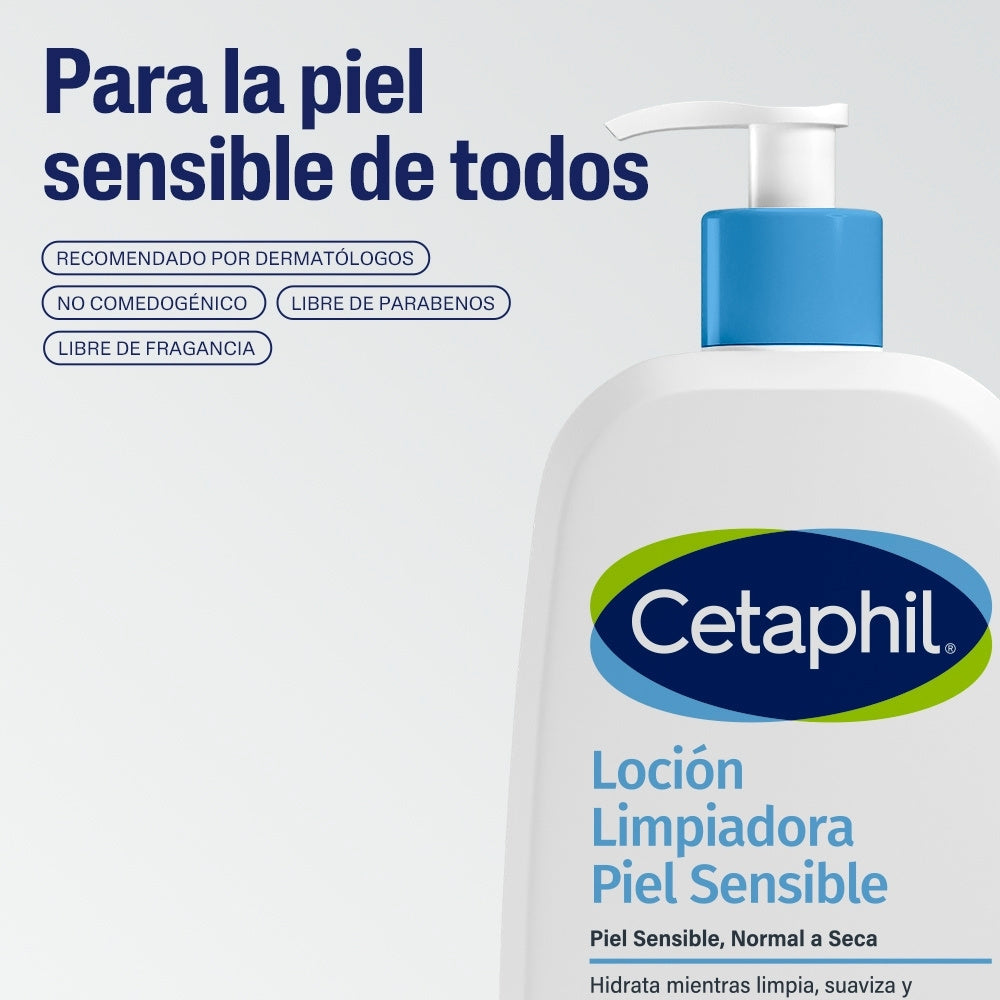 LOCION LIMPIADORA PIEL SENSIBLE CETAPHIL FRASCO 473 ML