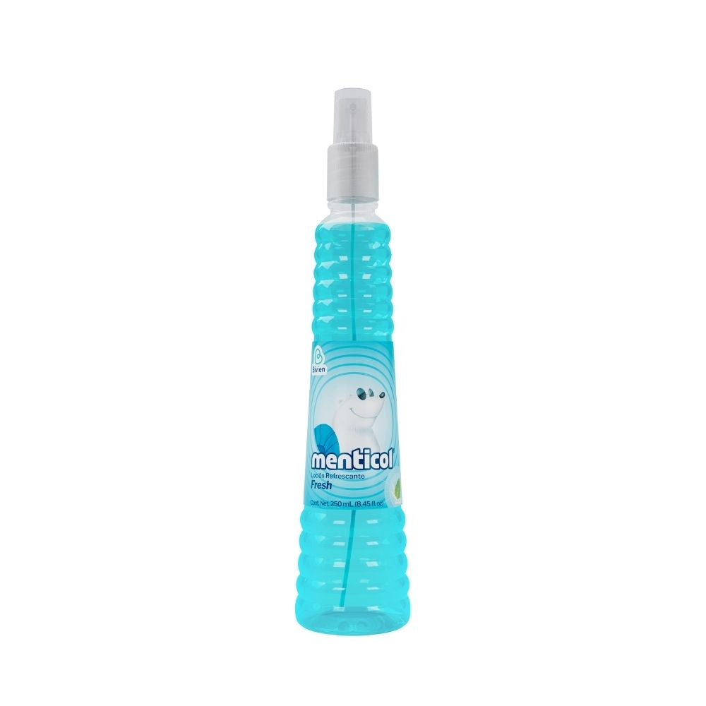 LOCION MENTICOL FRESH AZUL FRASCO VÁLVULA 250 ML