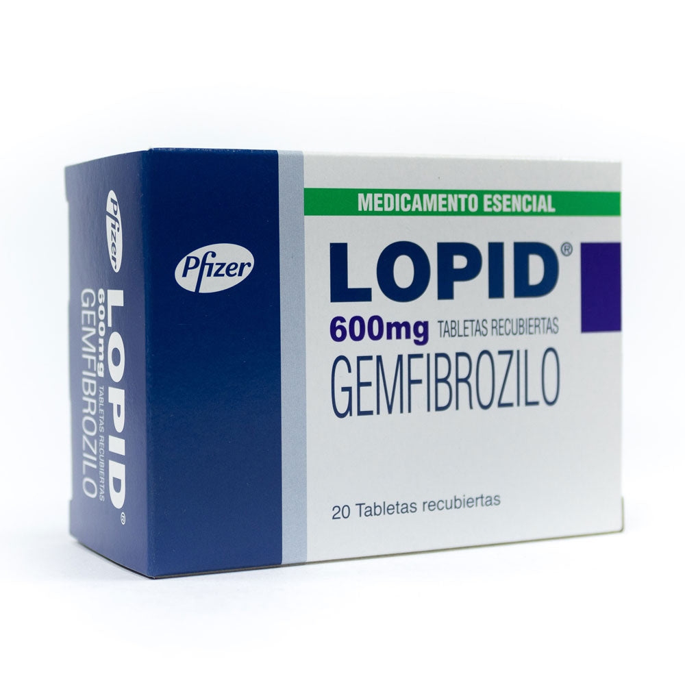 LOPID TABLETAS 600 MG CAJA X 20 UNDS