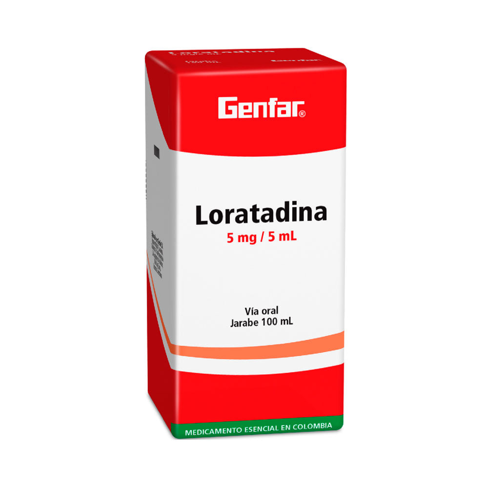 LORATADINA GENFAR JARABE 5 MG FRASCO 100 ML