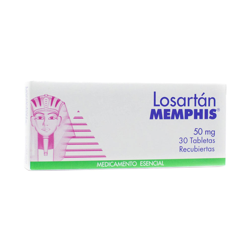 LOSARTAN MEMPHIS TABLETAS 50 MG CAJA X 30 UNDS