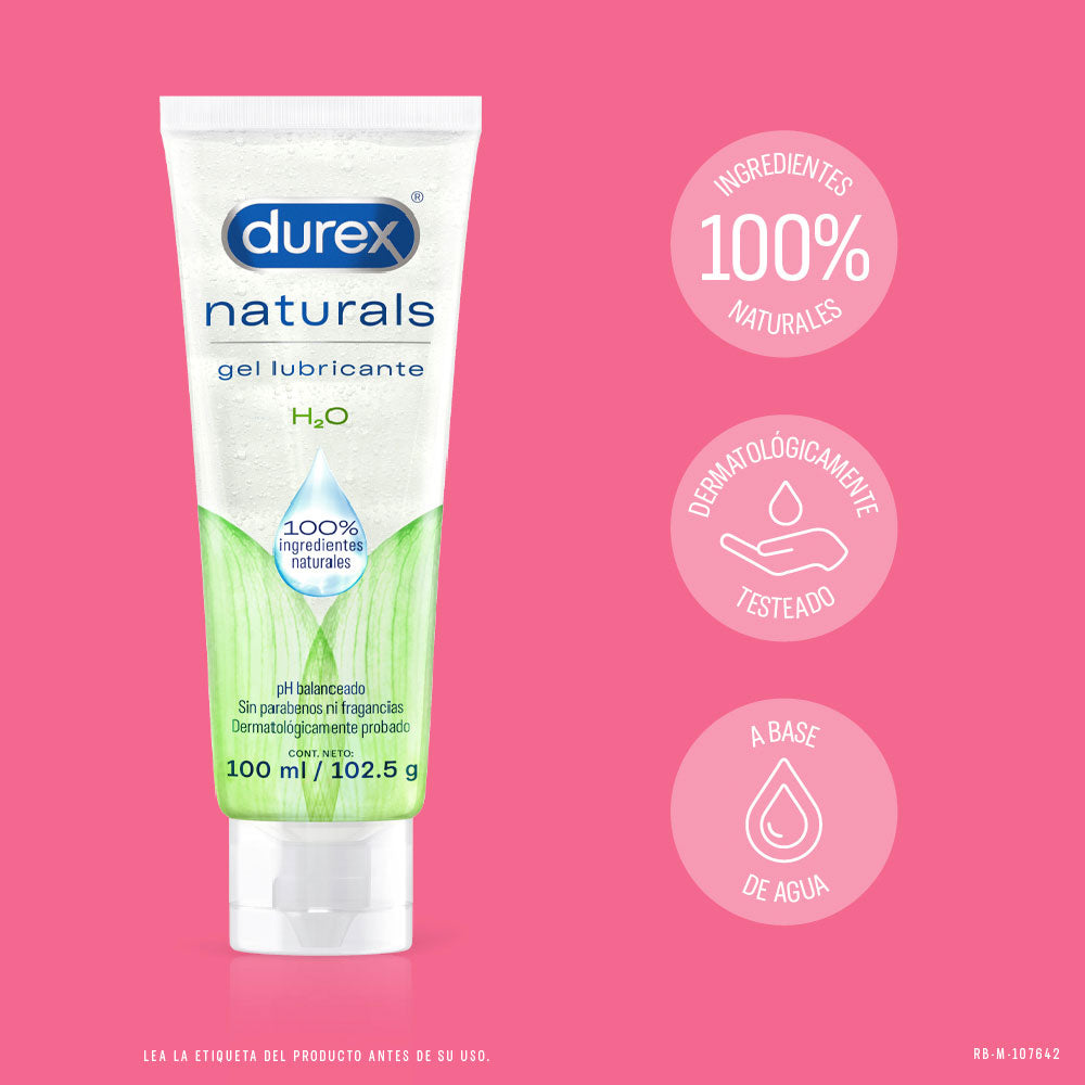 LUBRICANTE INTIMO DUREX NATURALS TUBO 100 ML