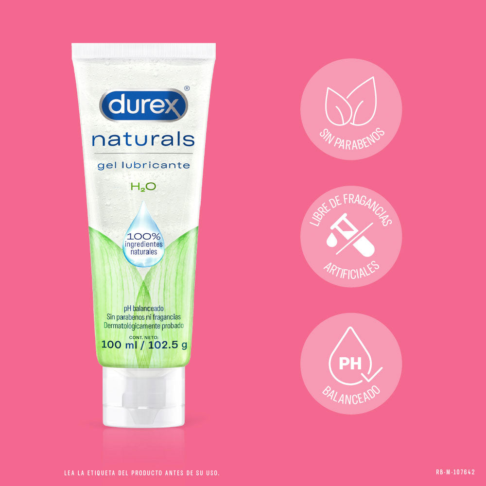 LUBRICANTE INTIMO DUREX NATURALS TUBO 100 ML