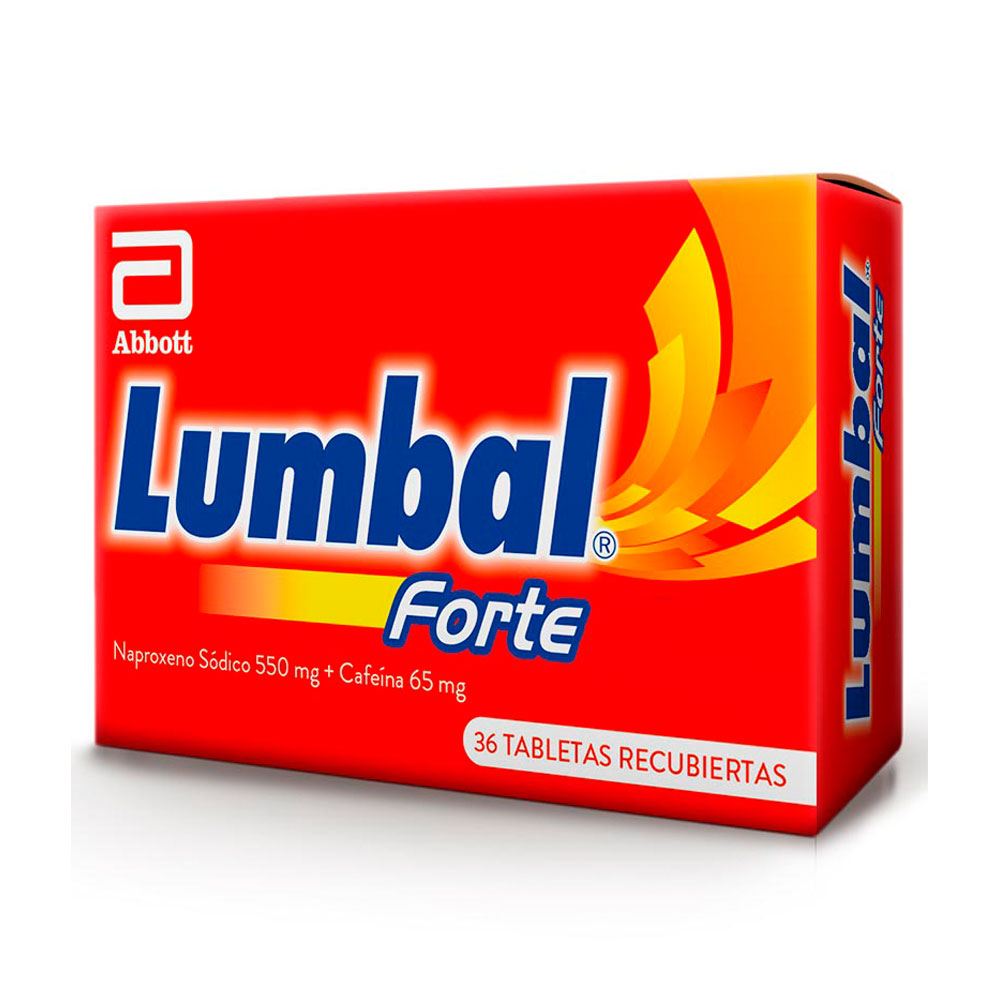 LUMBAL FORTE TABLETAS 550/65MG CAJA X 36 UNDS