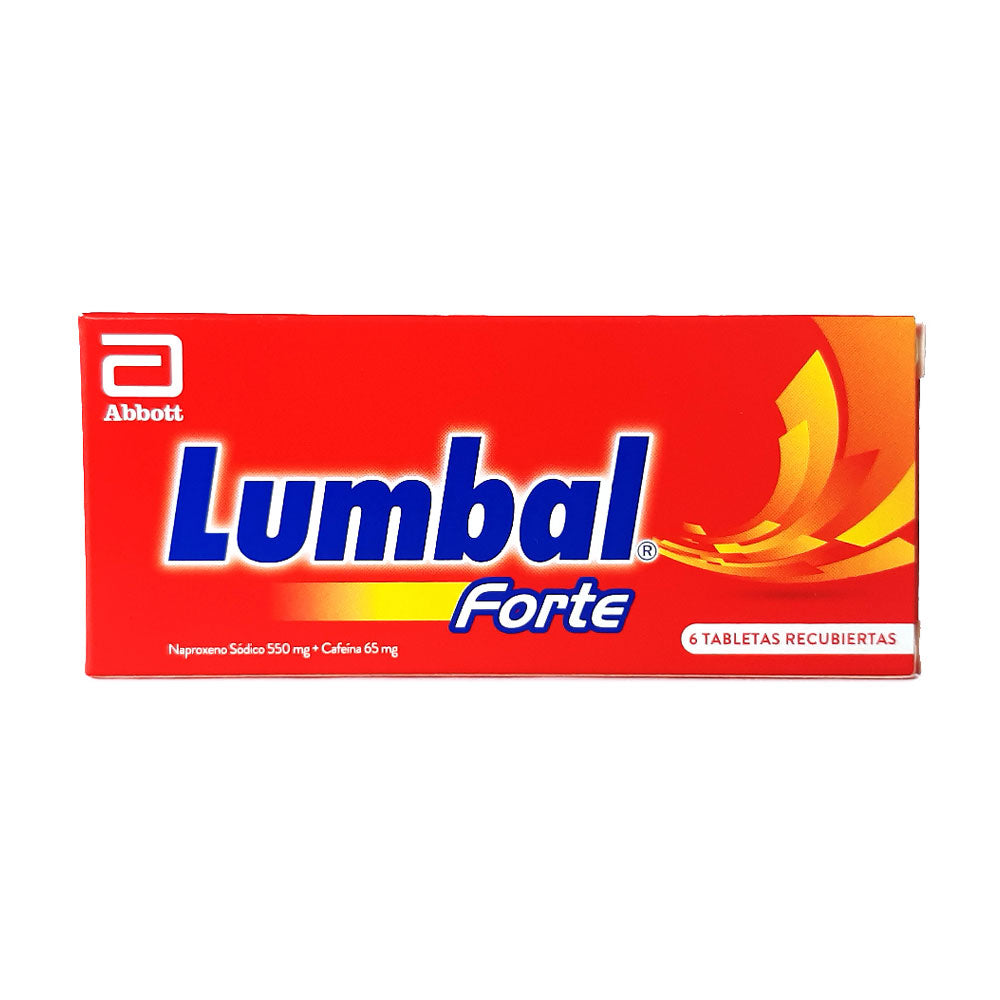 LUMBAL FORTE TABLETAS CAJA X 6 UNDS