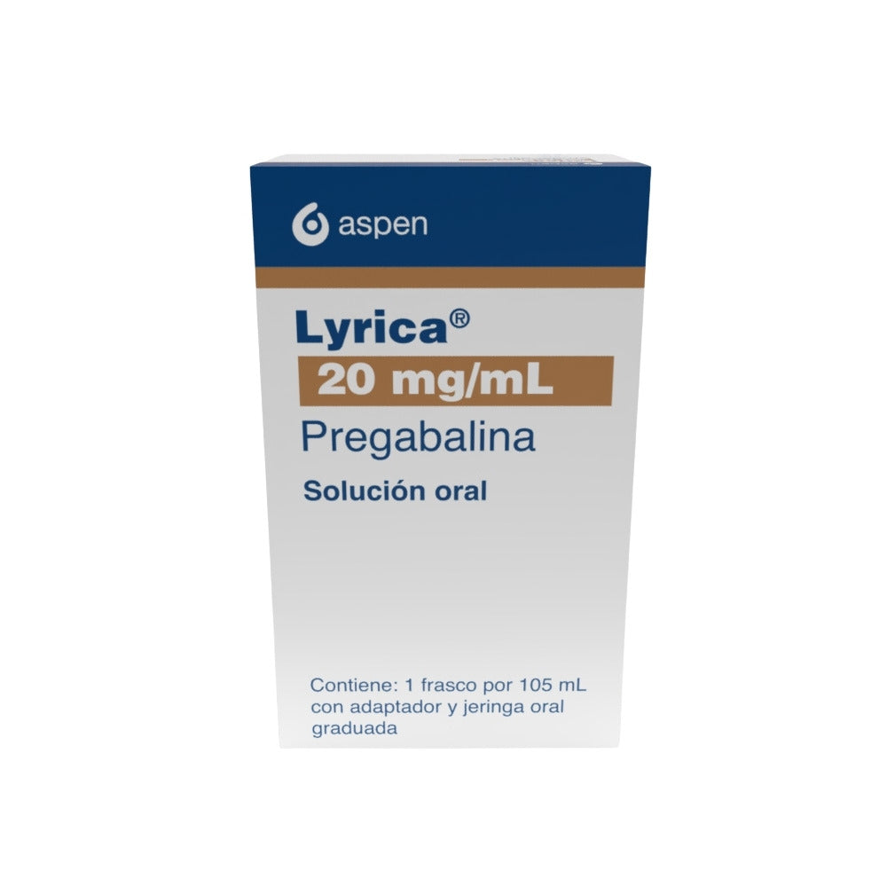 LYRICA SOLUCION 20 MG CAJA 105 ML