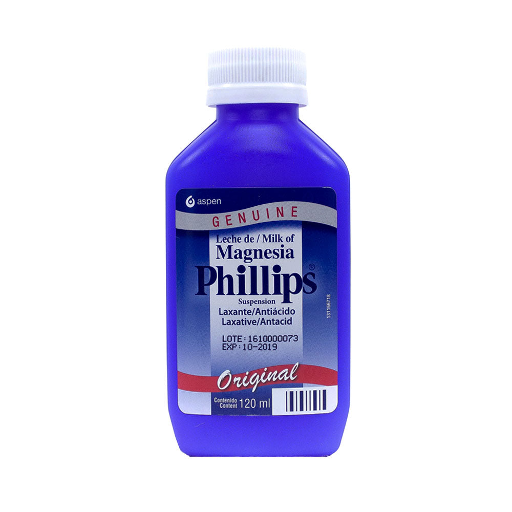 MAGNESIA PHILLIPS SUSPENSION ORAL FRASCO 120 ML