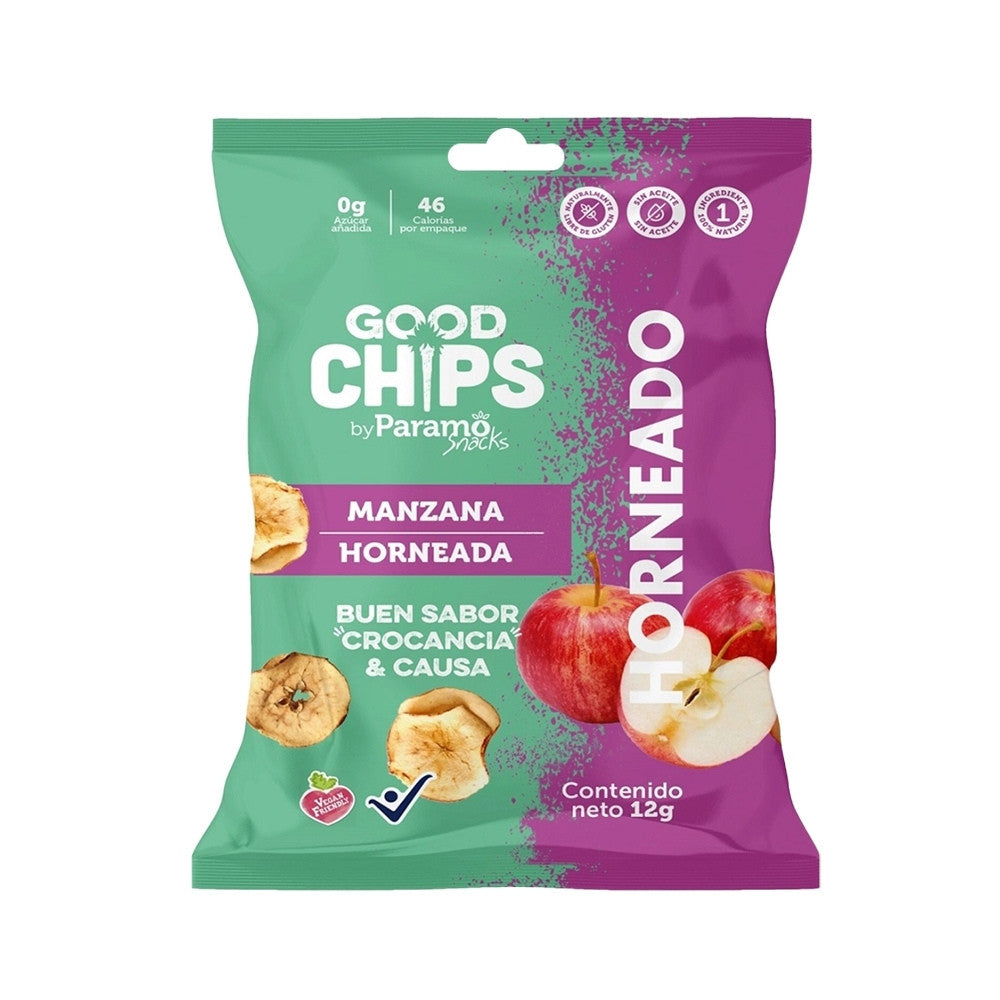 MANZANA HORNEADA GOOD CHIPS BOLSA 12 G