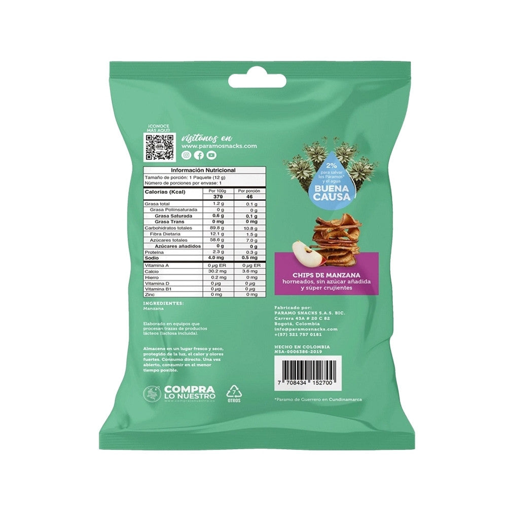 MANZANA HORNEADA GOOD CHIPS BOLSA 12 G