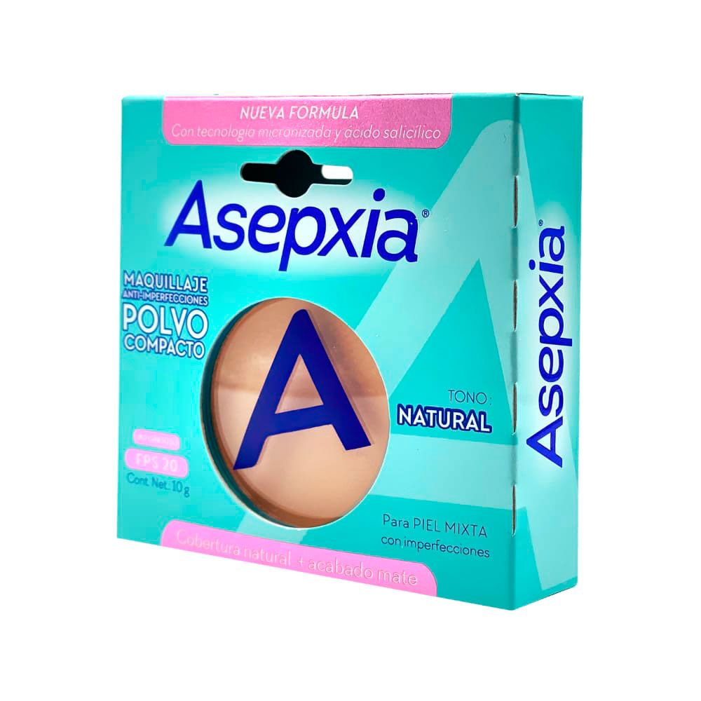  MAQUILLAJE POLVO ASEPXIA TONO NATURAL CAJA 10 G