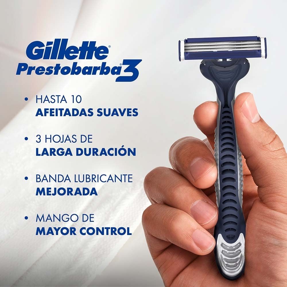 MAQUINA DE AFEITAR GILLETTE 3 COMFORTGEL X 6 UNDS