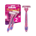 MAQUINA DE AFEITAR GILLETTE PRESTOBARBA 3 MUJER X 2 UNDS