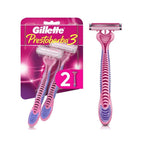 MAQUINA DE AFEITAR GILLETTE PRESTOBARBA 3 MUJER X 2 UNDS