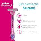 MAQUINA DE AFEITAR GILLETTE PRESTOBARBA3 MUJER X 4 UNDS