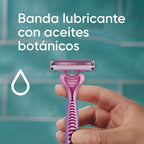 MAQUINA DE AFEITAR GILLETTE PRESTOBARBA3 MUJER X 4 UNDS