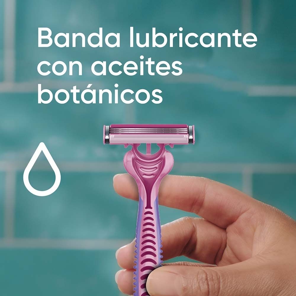 MAQUINA DE AFEITAR GILLETTE PRESTOBARBA3 MUJER X 4 UNDS