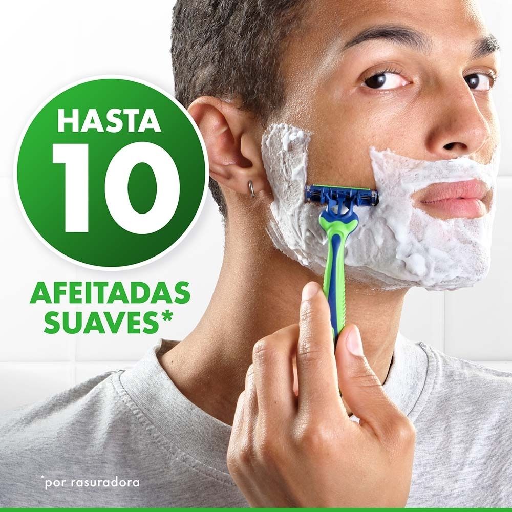 MAQUINA DE AFEITAR PRESTOBARBA3 SENSECARE BOLSA X 2 UNDS