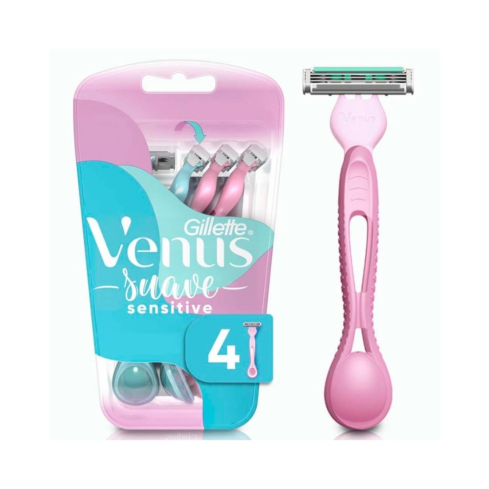 MAQUINA DE AFEITAR VENUS SIMPLY 3 SENSITIVE++++ X 4 UNDS