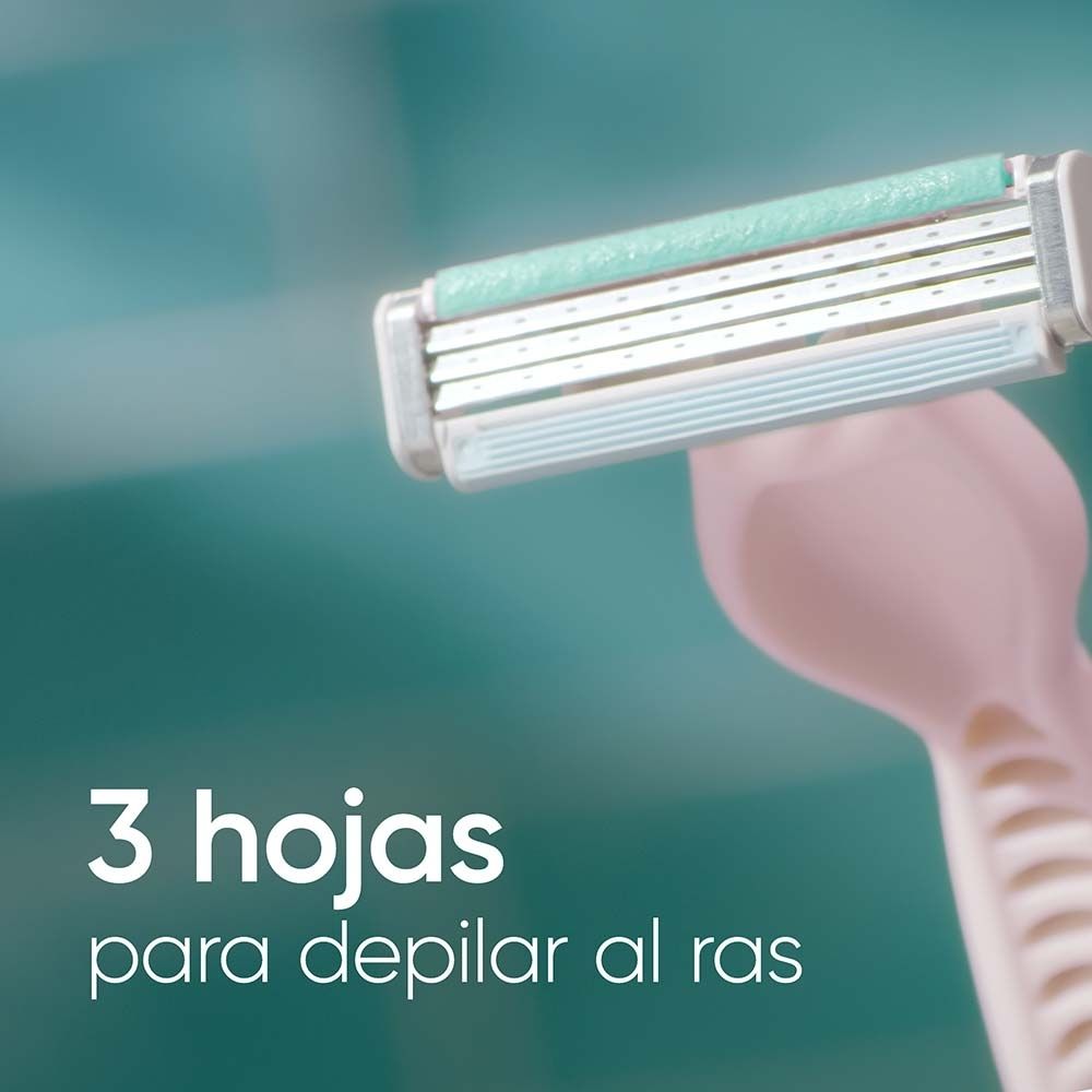 MAQUINA DE AFEITAR VENUS SIMPLY 3 SENSITIVE++++ X 4 UNDS