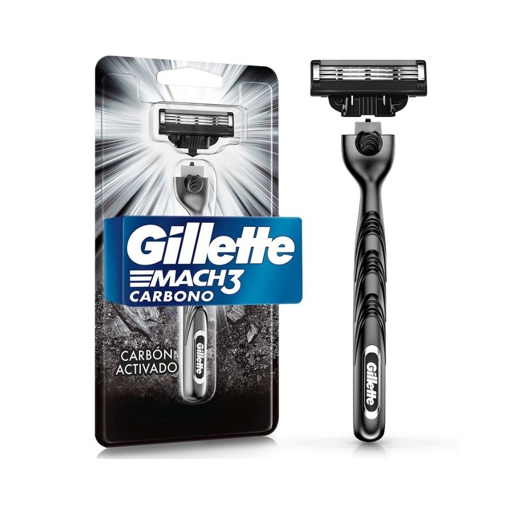 MAQUINA GILLETTE MACH3 CARBONO CAJA X 1 UND