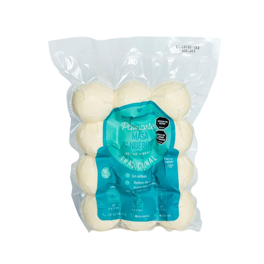MASA PANDEBONO PORCIONADA PAVAARTE BOLSA X 12 UNDS