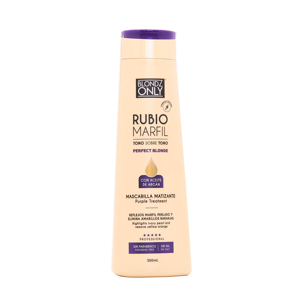 MASCARILLA BLONDZ ONLY MATIZ RUBIO MARFIL ARGAN POTE 350 ML