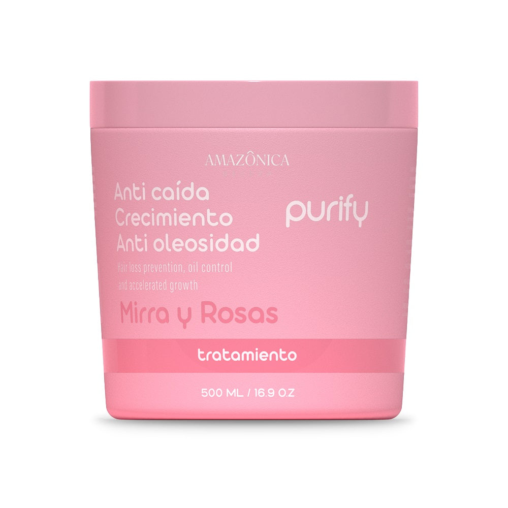 MASCARILLA CAPILAR AMAZONICA PURIFY ANTICAIDA POTE 500 ML