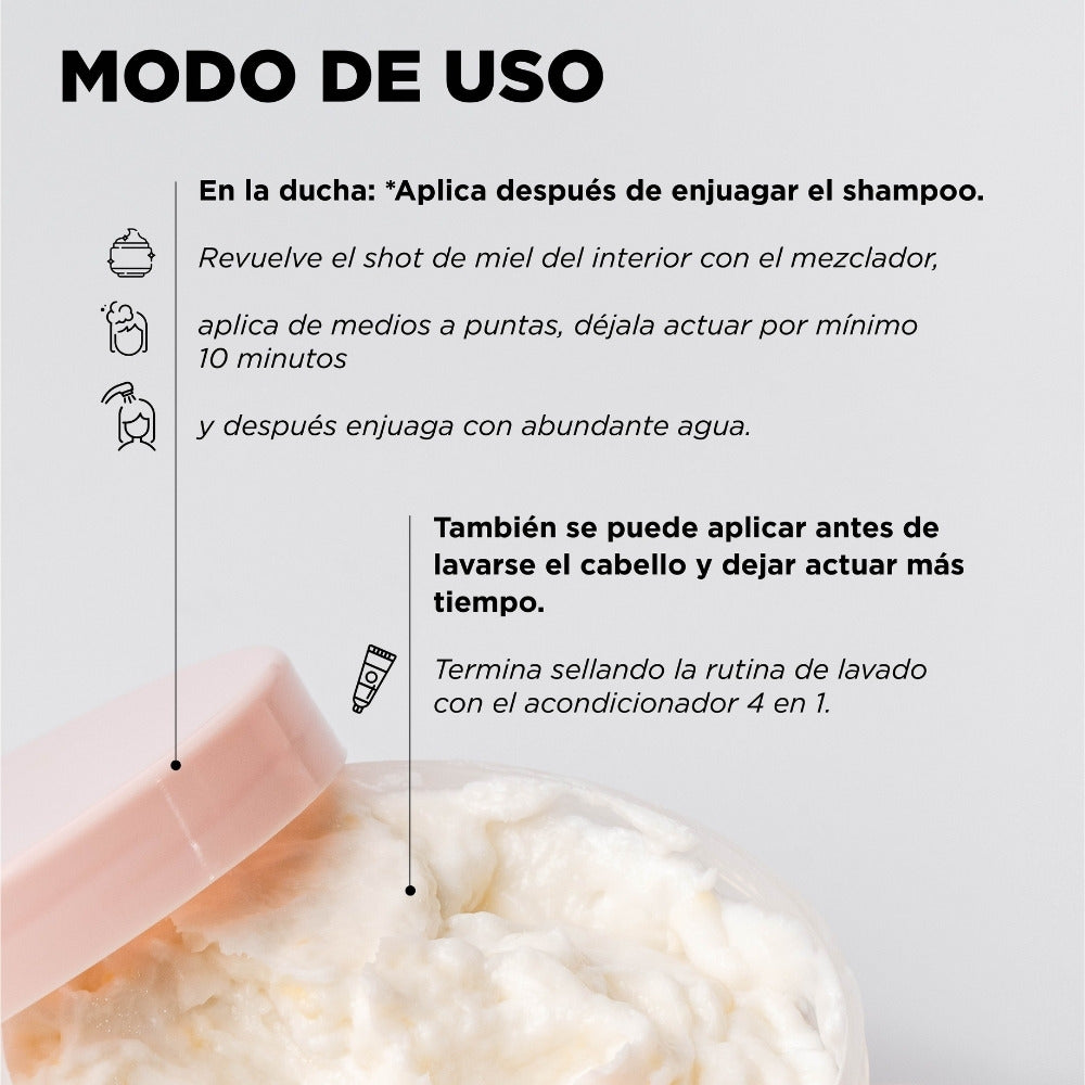 MASCARILLA CAPILAR DE MIEL CLICK HAIR POTE 300 ML