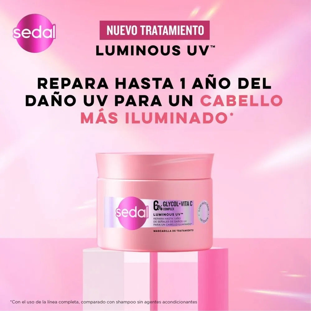 MASCARILLA CAPILAR SEDAL LUMINOSO UV POTE 300 G