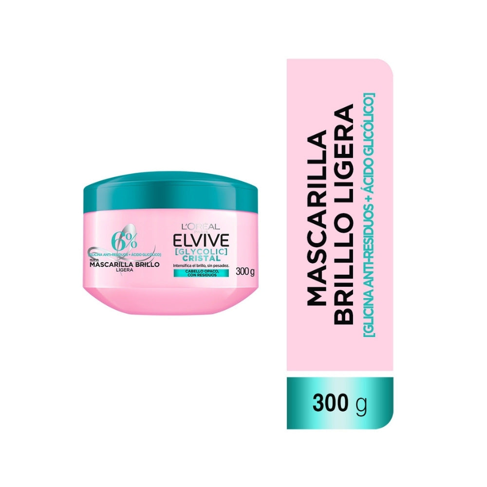 MASCARILLA ELVIVE GLYCOLIC CRYSTAL POTE 300 G