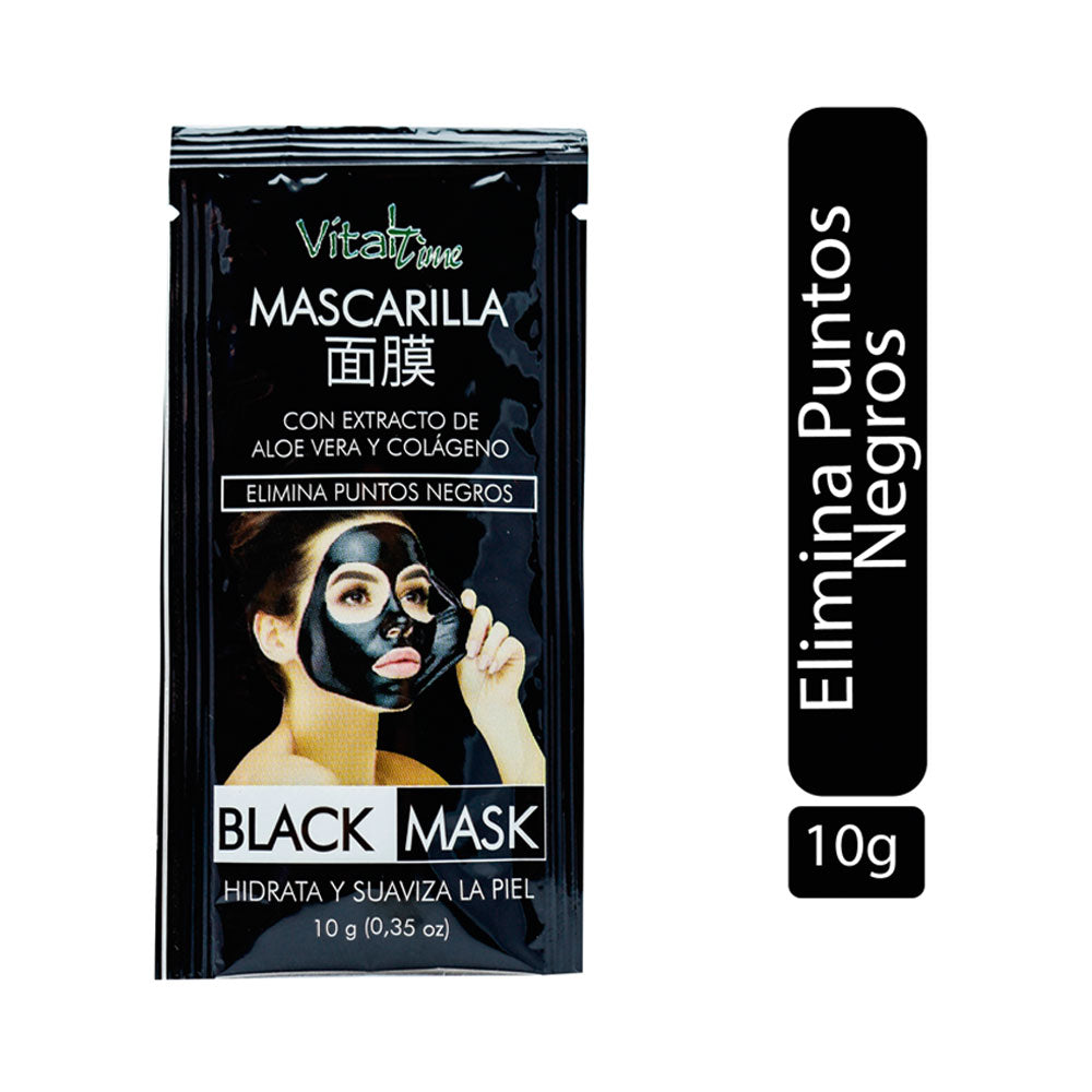 MASCARILLA FACIAL NEGRA COSMENALES SACHET 10 G