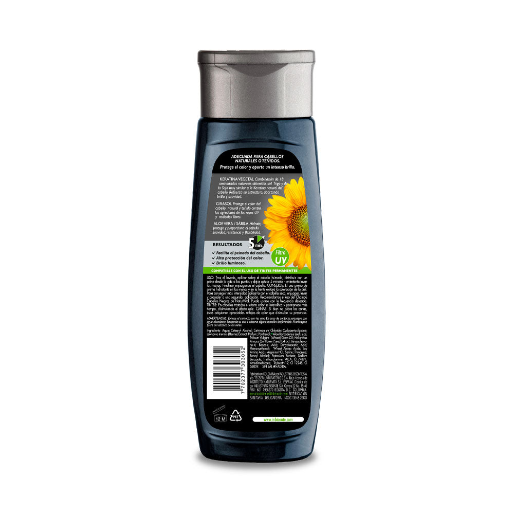 MASCARILLA NATURALEZA Y VIDA CABELL NEGRO FRASCO 300 ML