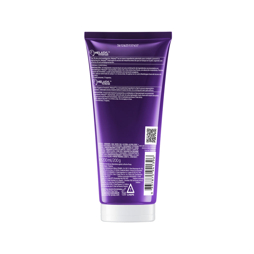 MELA B3 LA ROCHE POSAY BODY TRATAMIENTO DUAL TUBO 200 ML