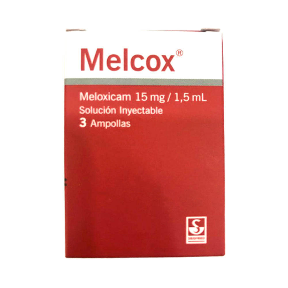 MELCOX SOLUCION INYECTABLE 15 MG/1.5 ML CAJA X 3 UNDS