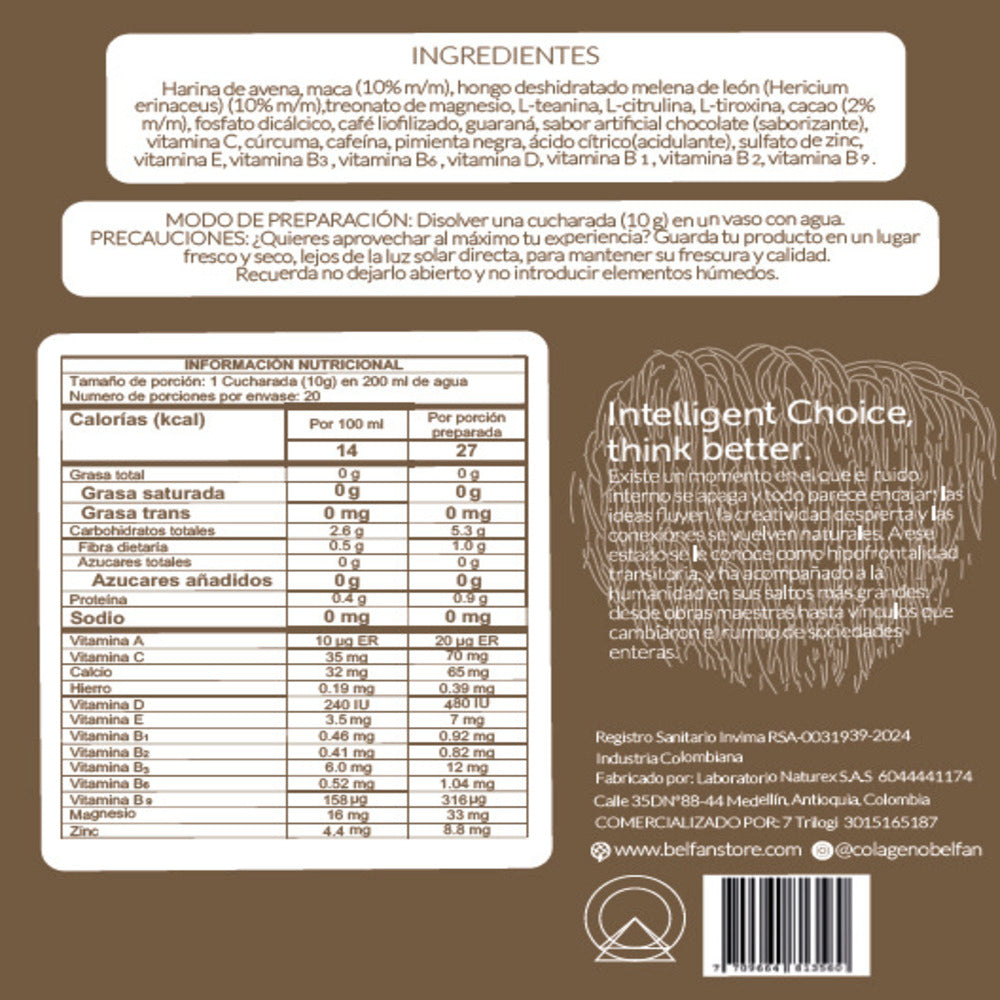 MELENA DE LEON BELFAN MACA Y CACAO DOYPACK 200 G